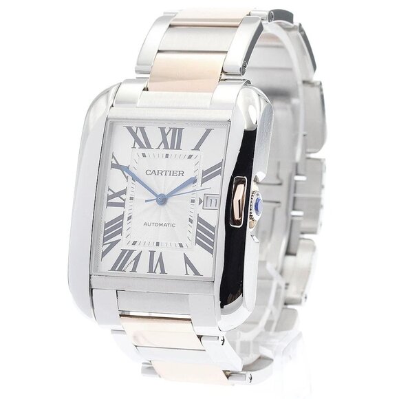Cartier Other - CARTIER Tank AnglaiseXL W5310006 Date 2 tone Automatic Men's Watch_890627